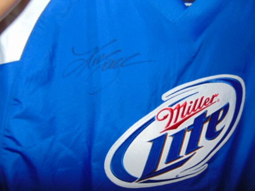 Kurt Busch #2 Miller Lite Autographed Signed PullOver Shirt Men's L - Picture 5 of 5