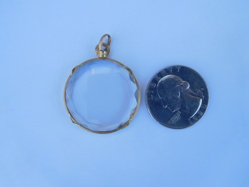 French Edwardian 1906 14K Gold Glass Dual Photo Fasces Pendant Locket 💎 "18K"? - Picture 20 of 20