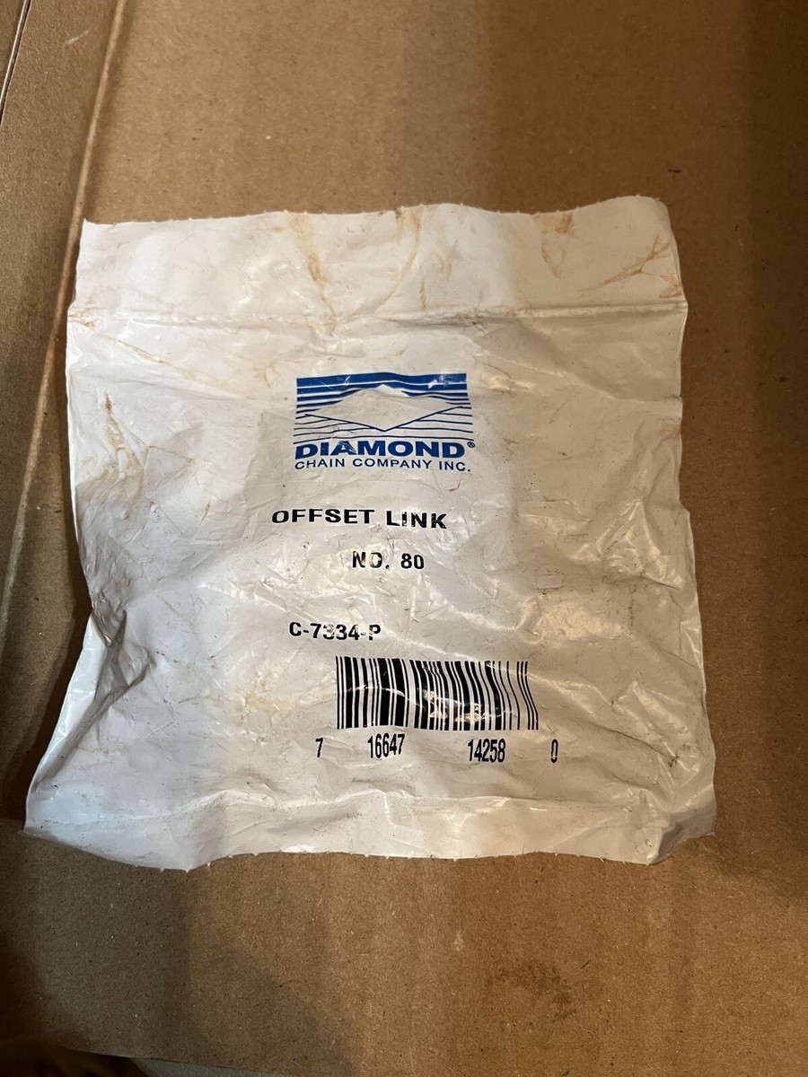 Catena Diamantata Offset Link N#80 C-7334 – Box Da 10, NOS Condizioni Eccellenti