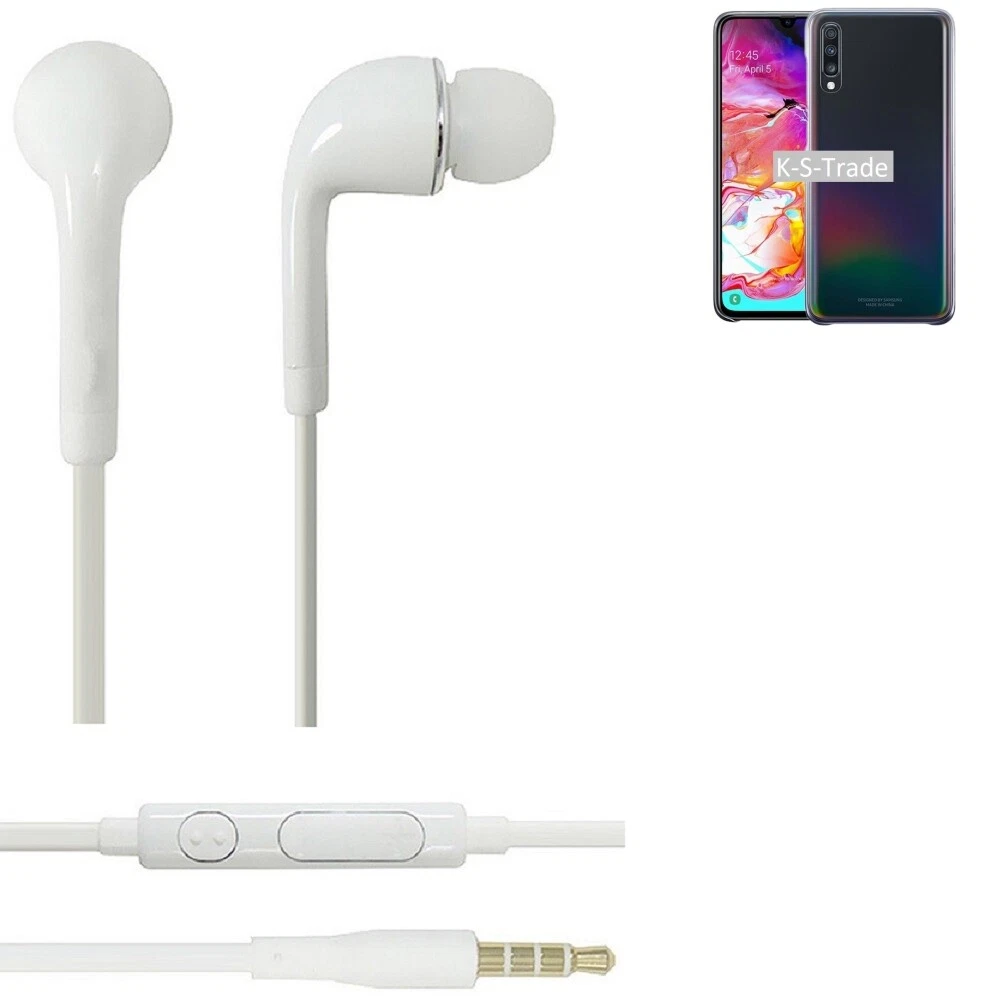 Kopfh rer f r Samsung Galaxy A70 headset Ohrst psel in ear plug
