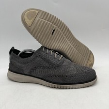 Cole Haan C27565 Men s Size 11 ZeroGrand Stitchlite Wingtip Oxford Grey Shoes
