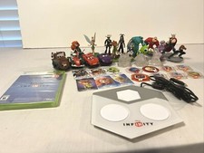 Lot Of 16 Assorted Disney Infinity Figures And 3 Crystals Game