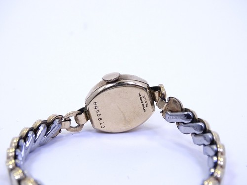 Ladies Vintage BULOVA 5AB BXW 17 Jewel Winding 10K Yellow Gold Filled Watch - Picture 6 of 8