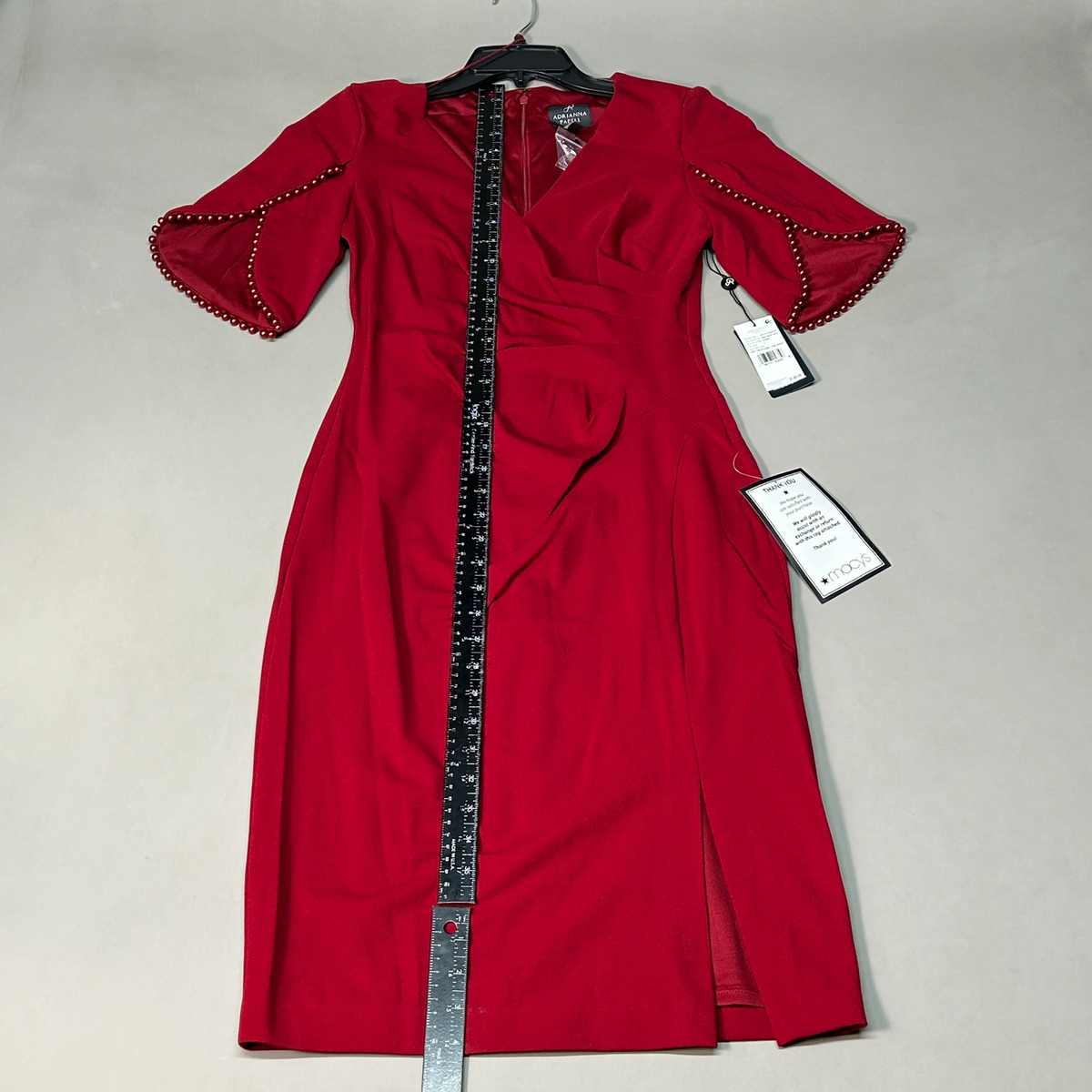 【海外限定】AdriannaPapell ドレス☆Knit Crepe Pearl Dress, B Adrianna Papell Women's Knit Crepe Pearl Trim Dress, Hot