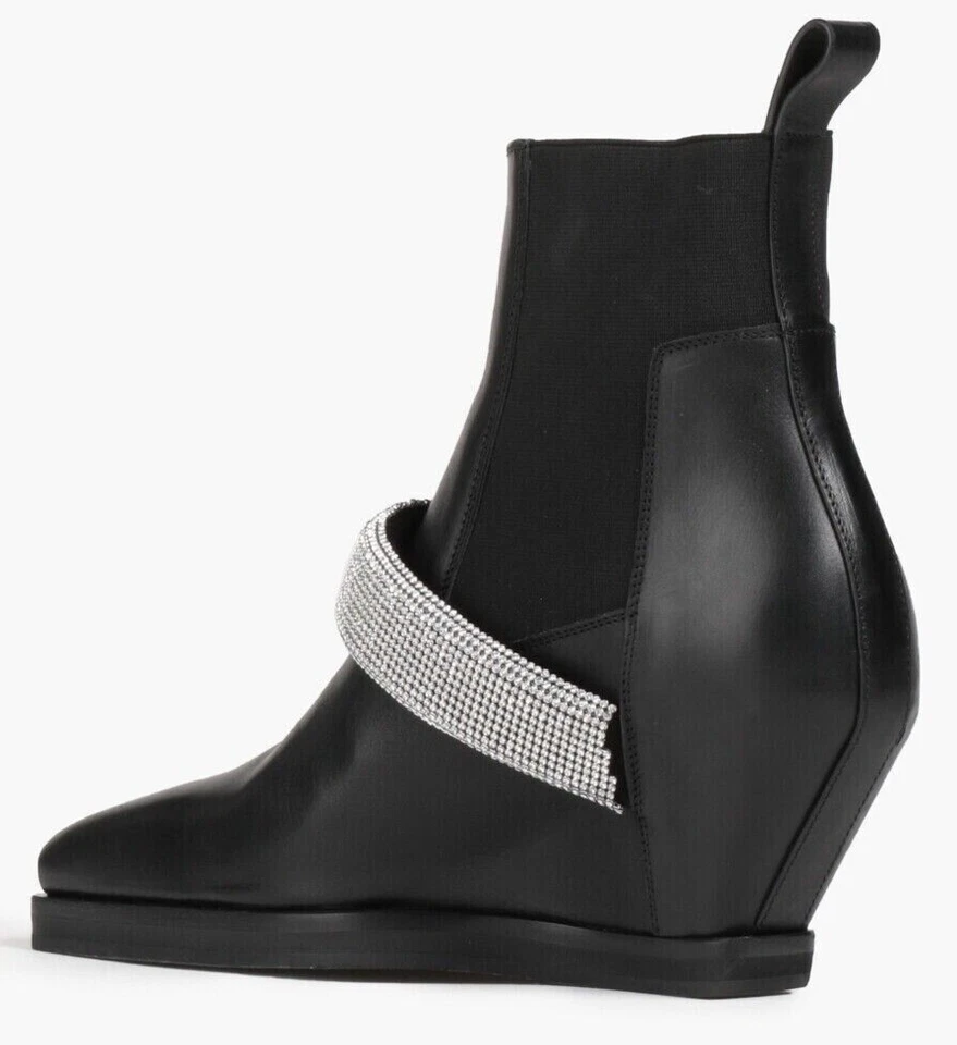 Cuña de cuero con tachuelas de cristal RICK OWENS (41 UE, 8 EE. UU. hombres, 11 mujeres EE. UU.) $2.195 Foto 3 de 3