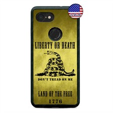 Google Pixel 3 XL 2XL Don't Tread On Me 2nd Amendment USA Flag Custom Case Cover