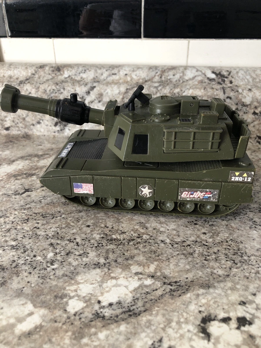 Vintage GI Joe 2HQ 12 Tank w pop up driver Hasbro Military Army 2004 04358