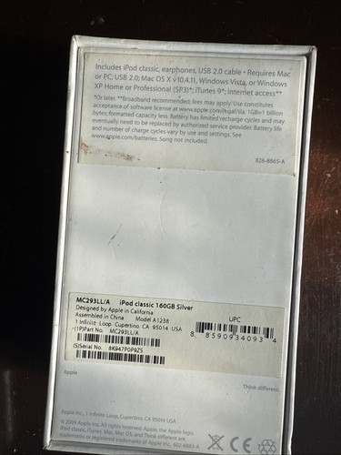 Apple iPod Touch A1318 & iPod Classic Box - Picture 4 of 4