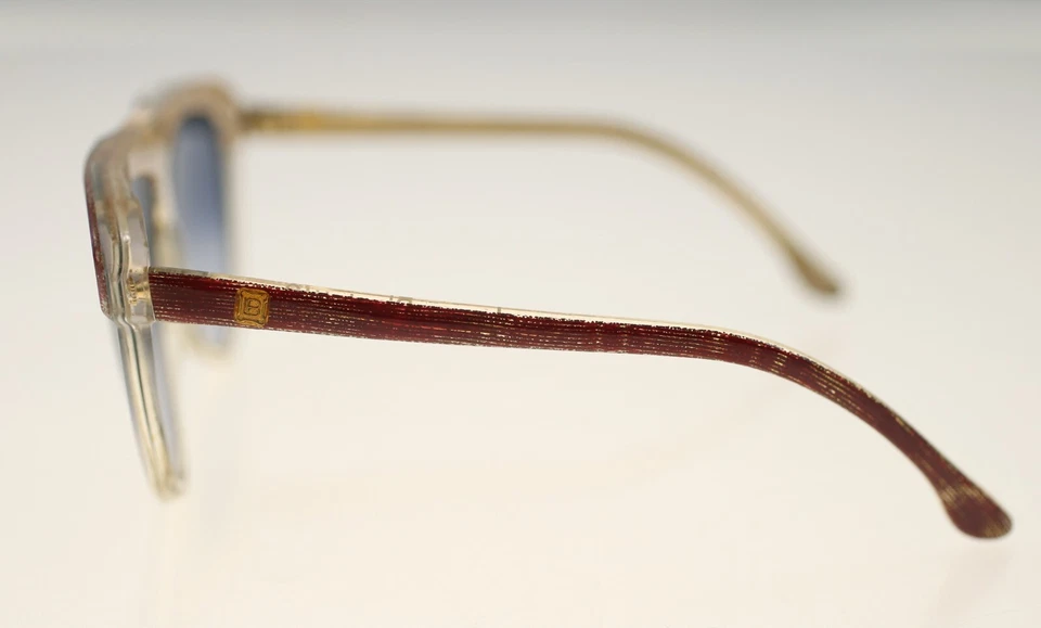 Laura Biagiotti Italia 'OXSOL' Mod. Gafas de sol 60-C131 damas brillo dorado Foto 3 de 4