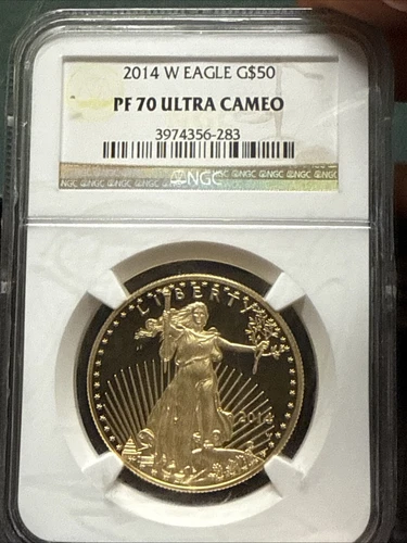 2014 W GOLD AMERICAN EAGLE PROOF 1 OZ NGC PF 70 ULTRA CAMEO