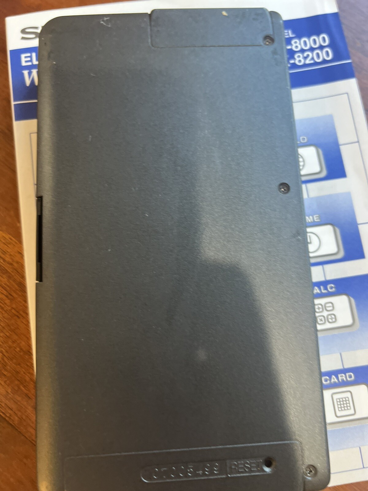 SHARP OZ8200 WIZARD 128KB ELECTRONIC ORGANIZER UNTESTED CLEAN W Box