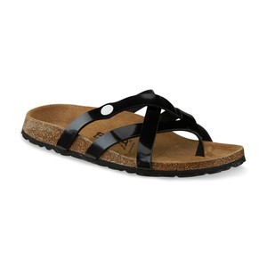 Betula By Birkenstock Womenâs 7 - Vinja Black Patent Sandals - Narrow Fit - New! 886925927703 | eBay