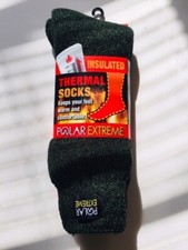 Insulated Thermal Socks Polar Extreme Mid Calf Extra Thick Shoe Size 9-12