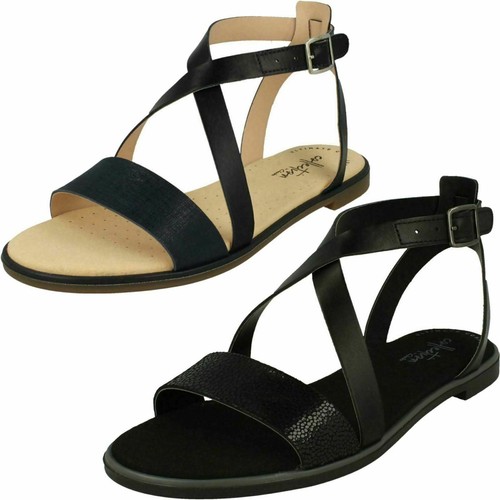 Donna Clarks Bay Rosie Casual Pelle Sandali Bassi - Vestibilità D | eBay