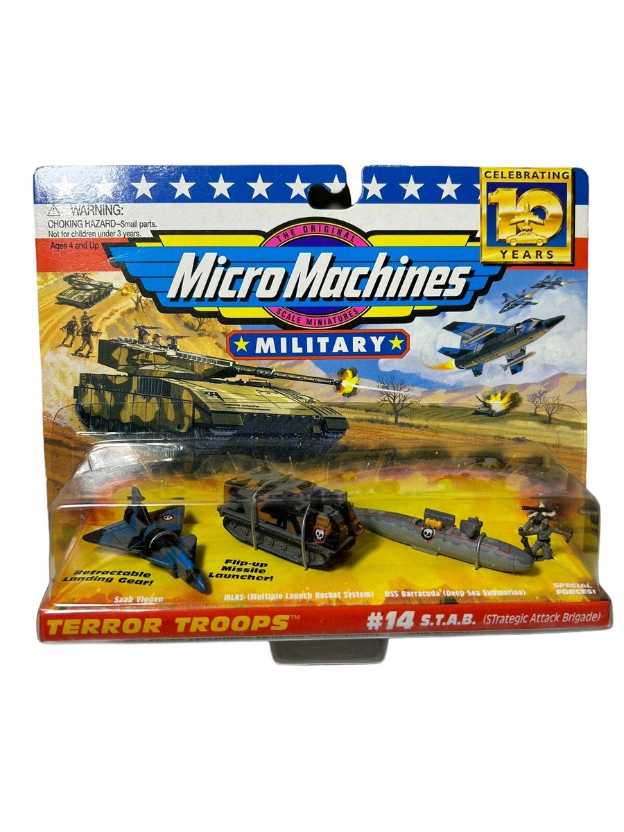 RARE 1997 Micro Machines Terror Troops S.T.A.B Strategic Attack