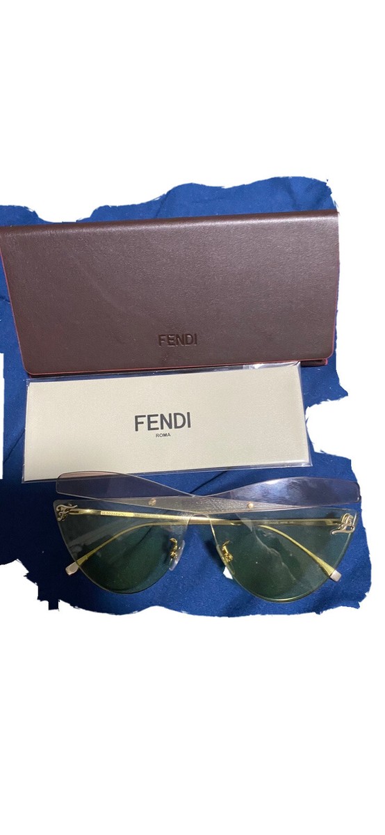 fendi overlap gold sunglasses ff 0400s new