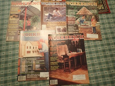 Lot of Work Bench, Workbench Magazine, do it yourself 1980 lot of 5 issues