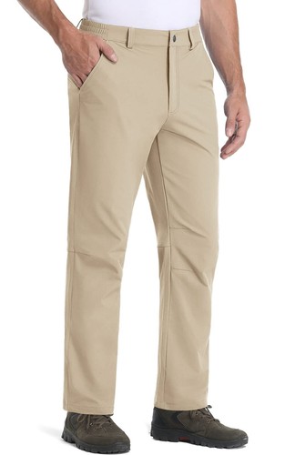 Herren leichte Wanderhose elastische Taille schnell trocknende Freizeit Arbeitshose - Bild 55 von 96