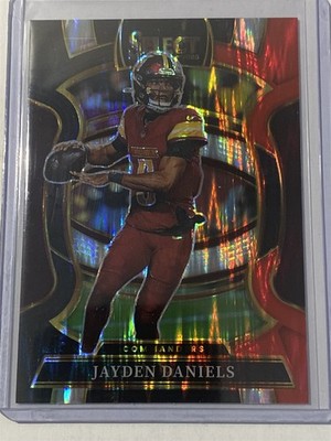 Jayden Daniels commanders 2025 Select #88 Black Red Shock Prizm (C1)