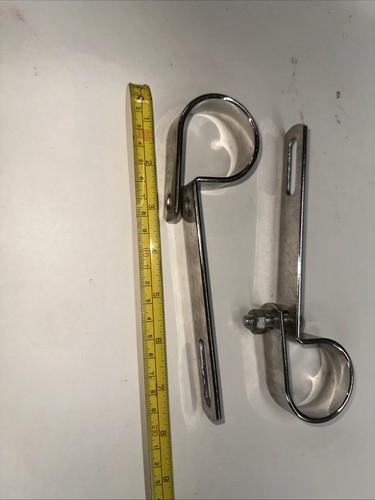 Motorcycle Exhaust Pipe Muffler Mounting Strap Hanger Clamp Chrome 1.75 #816