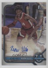 2021 Bowman U Chrome Prospect Silver Wave Refractor 41/199 Keon Ellis Auto x5u