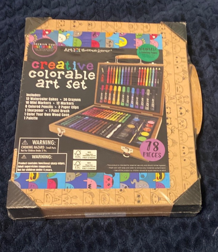 CREATIVE COLORABLE ART SET 78PCS - Picture 2 of 2