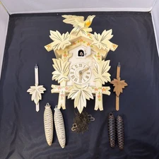 Vintage Hubert Herr Cuckoo Clock Made in West Germany Untested Appears Complete