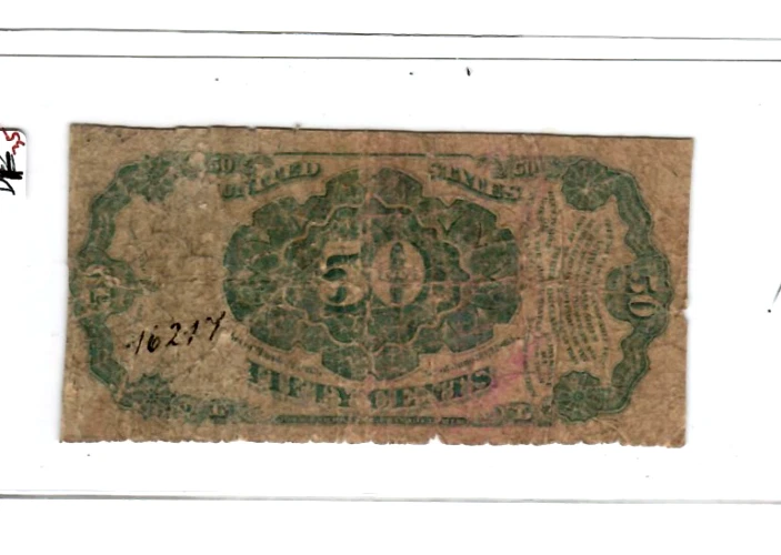 50 CENT "WILLIAM CRAWFORD"  1800'S 50 CENT "WILLIAM CRAWFORD: 1800S RARE!! - Image 2 of 2