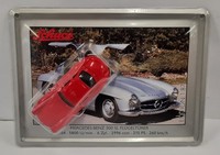 Schuco Modell Auto 1:87 Mercedes Benz 300 Sl FlüGeltüRer Rot Mit Blechschild Neu