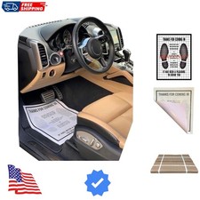 Heavy Duty Reinforced Plastic Coated Disposable Paper Automotive Floor Mat C...