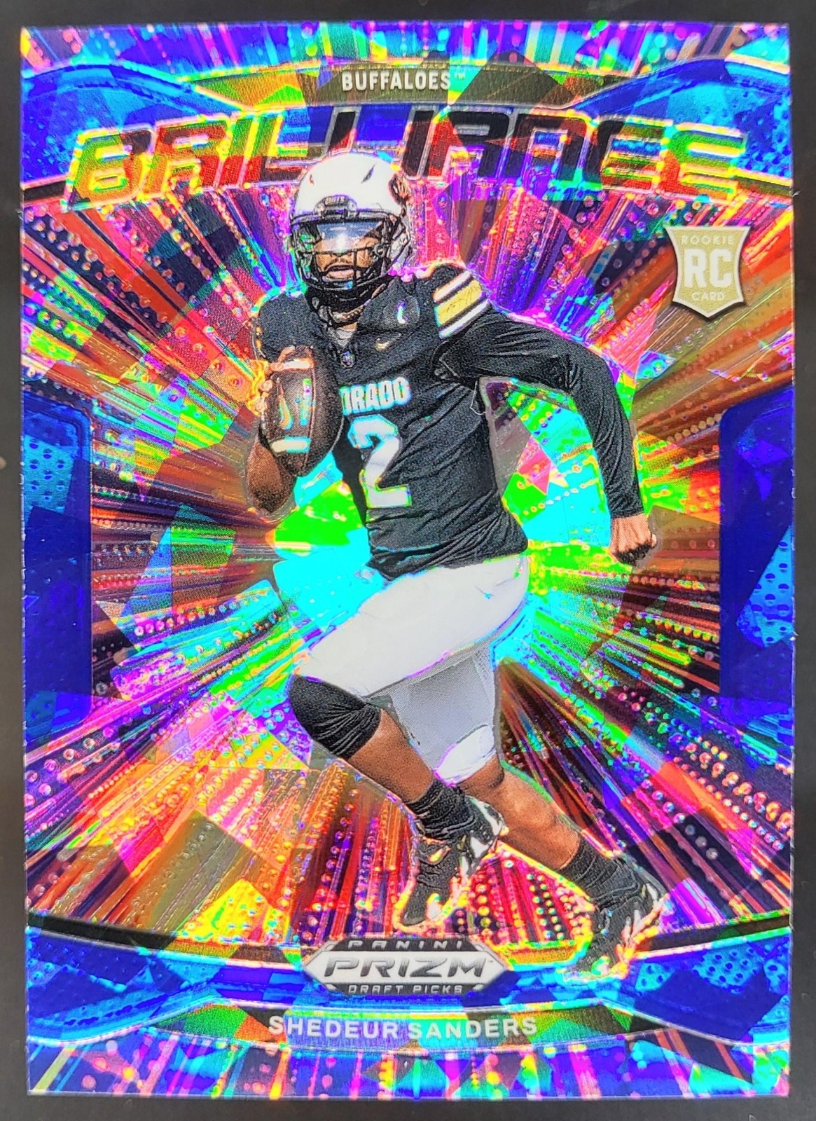 2025 Panini Prizm Draft Pick Shedeur Sanders Brilliance Blue Ice /149 EC2