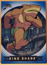 2025 Fleer Brilliants DC Superman King Shark Blue X-Ray Card #14 272/999