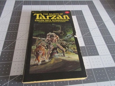 The Beasts of Tarzan Edgar Rice Burroughs Ballantine Paperback  #3 1975 Vintage