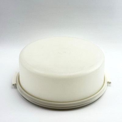 Tupperware Kleiner Konditor Ø30cm | Kuchen Transportbox | Weiß Retro Vintage