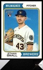 2023 Topps Heritage #561 Ethan Small Rookie Milwaukee Brewers