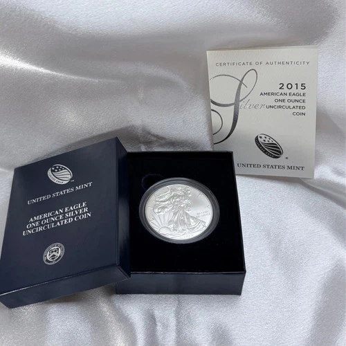 2015-W American Silver Eagle Burnished Uncirculated with OGP & COA [D2]