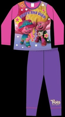 TROLLS BAND TOGETHER Girl's Pyjamas/ TROLLS Movie/Film PJs Sizes
