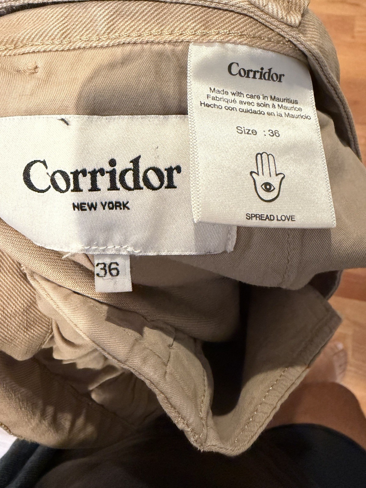 Corridor NYC Tan Jeans Size 36 Wow $265 retail Wow Sold Out! Beige Khaki