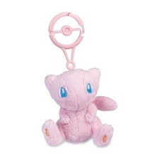 Official Pokemon Center Mew Plush Keychain Authentic Mascot Charm Collectible