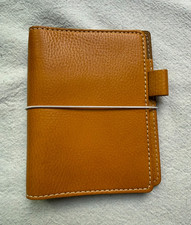 Chic Sparrow A6 Leather Traveler's Notebook Cover Tan Caramel Pen Loop Pockets