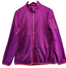 Champion Jacket Womens Medium Purple Full Zip Classic Zip Pockets Track Running