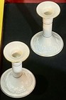 Lenox Fruits of Life Candlesticks Pair Fine Ivory China 1988 Gold Trim Beautiful — photo 8
