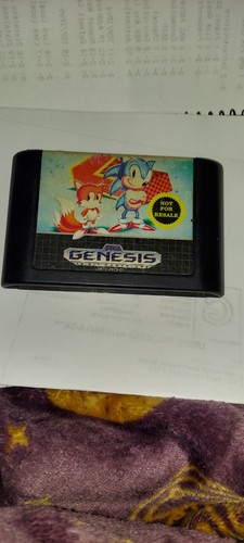 Sonic the Hedgehog 2 (Sega Genesis, 1992) Not for Resale, Game Cartridge
