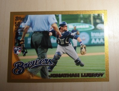 Jonathan Lucroy 2010 Topps Update Gold /2010 Rookie #US-143 Brewers RC