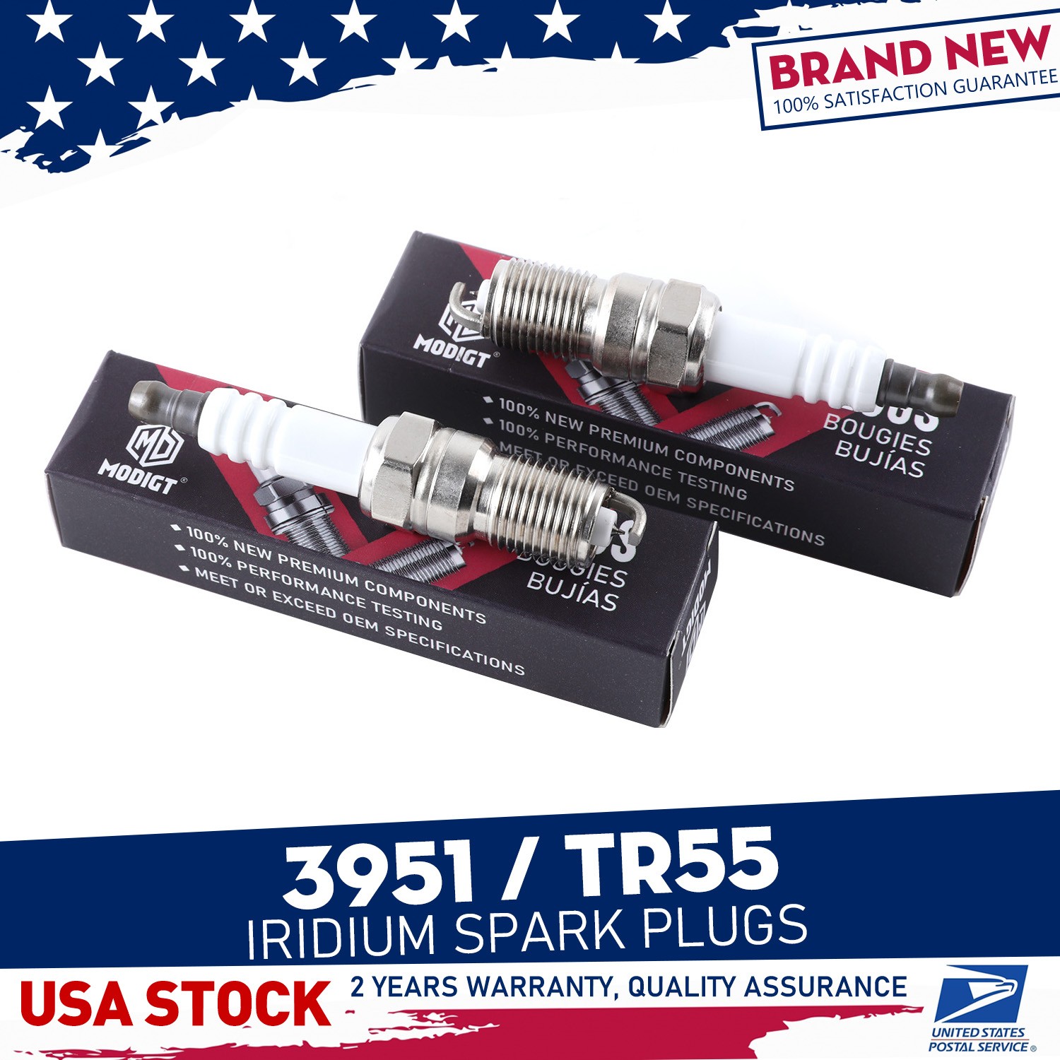 8pcs Iridium Spark Plugs for Chevrolet Silverado 1500 Ford Explorer 3951 OEM NEW