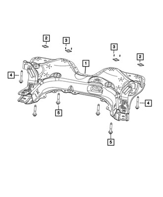 Genuine Mopar Front Suspension Cross-Member 68500691AA