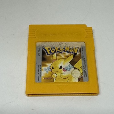 Pokémon Gelbe Version Gameboy UK Version Original Neue Batterie Funktioniert Sparen