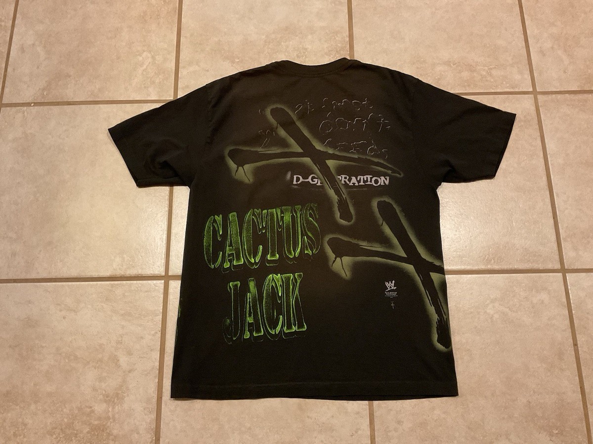 Travis Scott WWE Two Words DX T-Shirt D Generation X Cactus Jack