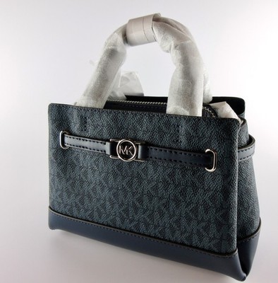 MICHAEL KORS REED XS mini purse dunkelblau Logo 35F4S6RC0B NEU!!!
