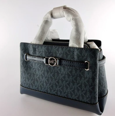 MICHAEL KORS REED XS mini purse dunkelblau Logo 35F4S6RC0B NEU!!! - Bild 1 von 4